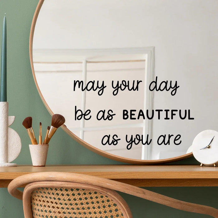 1Pc Motivational Mirror Stickers For Bathroom And Bedroom Decor