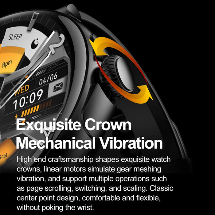 Unisex 1.43 Inch Amoled Smartwatch - 100 Sports Modes 7-Day Battery Bluetooth Call