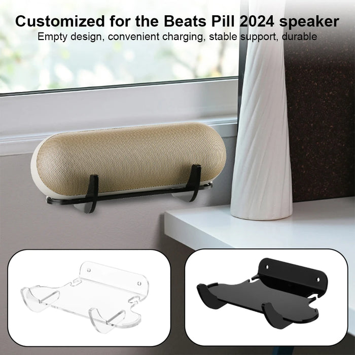 Acrylic Speaker Holder Stand Display For Beats Pill 2024 Portable Speaker Stand Holder Wall Mount Storage Rack Speaker Bracket