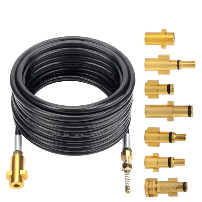 15M High Pressure Sewer Jetting Kit For Pipe Blockages