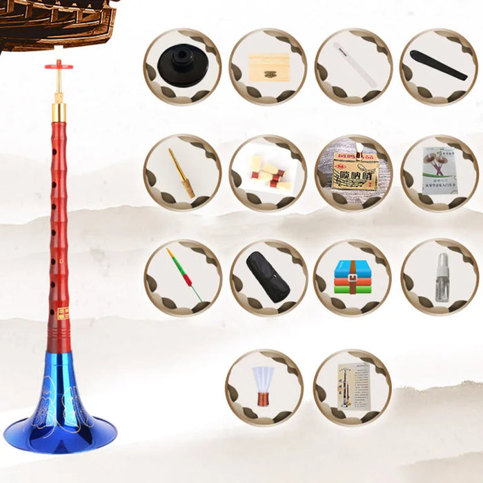 Beginner Suona Set Traditional D Key Professional Wooden Horn