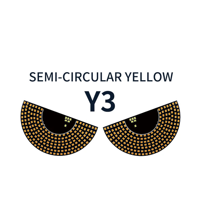 2Pcs Car Devil'S Eye Strobe Light Usb Decorative Atmosphere Lamp