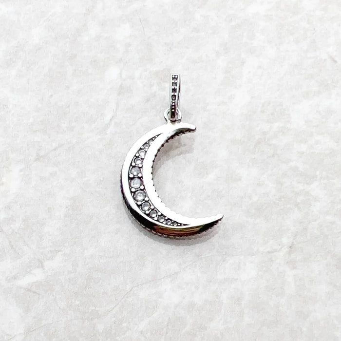 925 Sterling Silver Bohemian Moon Pendant Royalty Collection