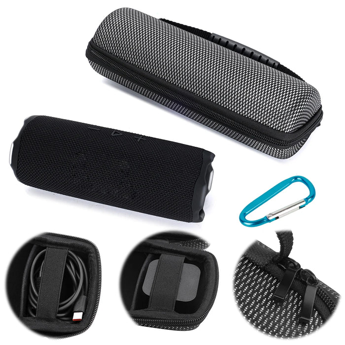 Speaker Carrying Case For Jbl Flip 5 / 6 / 7 Wireless Bluetooth Speaker Bag Eva Waterproof Audio Storage Protective Box Travel Case