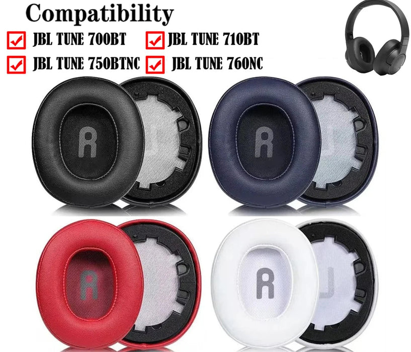 Pair of Replacement Ear Pads For Jbl Tune 700Bt / 710Bt / 720Bt / 700Btnc / 750Bt / 760Bt Headphones Earmuffs Headband Cushions
