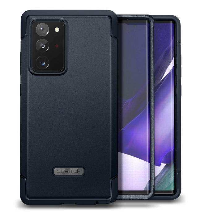 For Samsung Galaxy Note 20 Ultra 6.9 Inch Full-Body Protective Rugged Heavy Duty Shockproof Case 2 Front Frames Protector