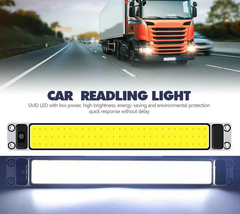 12V 24V Car Reading Led Night Strip Light With On / Off Switch Interior Ceiling Lamp For Van Lorry Truck Camper Boat