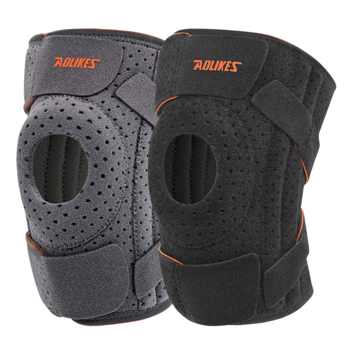 Breathable Knee Pads For Outdoor Sports Non Slip Straps Steel Support Men & Women