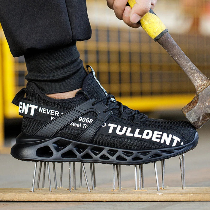 Mens Steel Toe Work Sneakers Anti Impact & Anti Piercing Indestructible Protection