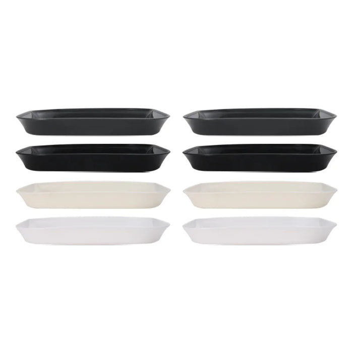 4 / 8 / 12 Piece Reusable Plastic Snack Plates Bone Shaped Design For Easy Snacking