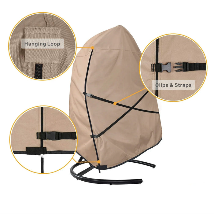 Waterproof Outdoor Chair Cover For Garden Furniture 114 X 84 X 173 Cm