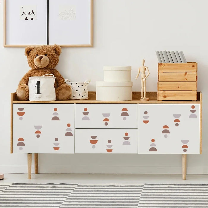 Boho Geometric Wall Decals 20Pcs Minimalist Nursery Stickers