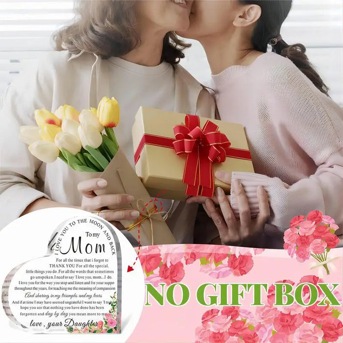 Meaningful Mom Gifts Heart Acrylic Keepsake