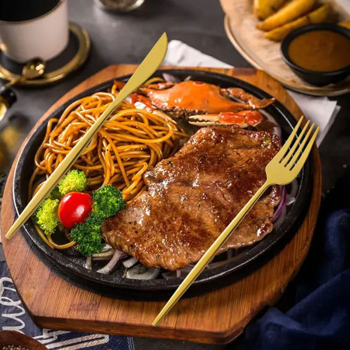 4 Piece Stainless Steel Steak Knife Set For Hotel Or Restaurant