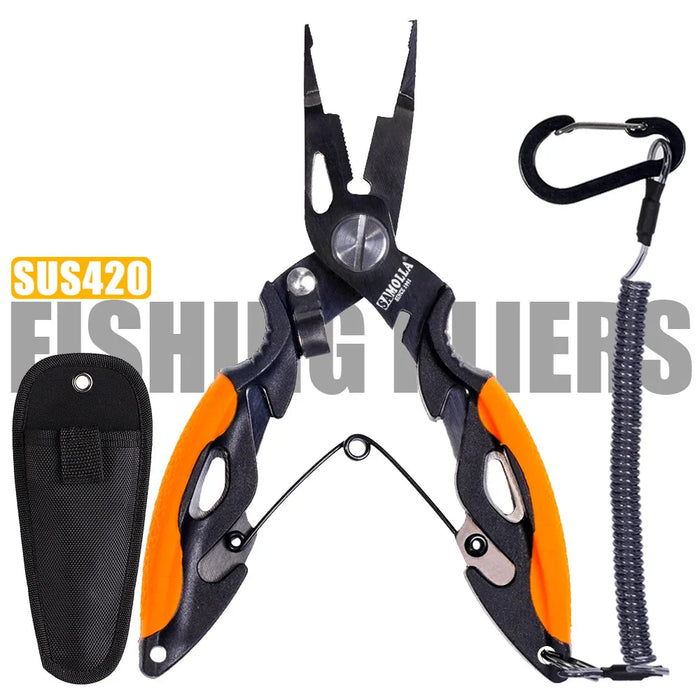Versatile Stainless Steel Fishing Pliers