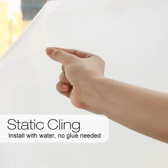 Frosted Window Film - Static Cling Vinyl For Privacy & Decoration