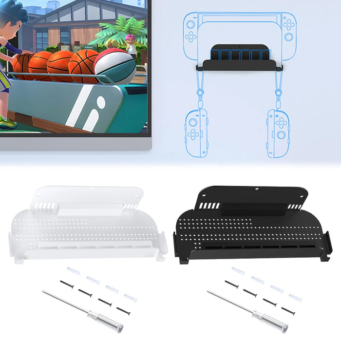 Wall Mount Host Stand For Nintendo Switch 2 Host Tv Box Wall Mount Storage Rack Wall Mount Storage Support For Switch Oled