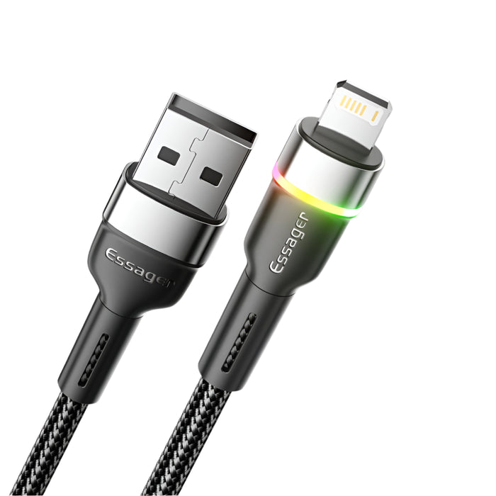 Led Usb Cable For Iphone Cable 14 13 12 11 Pro Xs Max X Xr Fast Charging Mobile Phone Data Cable For Ipad Data Cord Wire