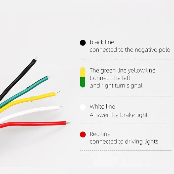12V Led Tailgate Light For Pickup Trucks Turn Signal Brake Reverse Double Flash