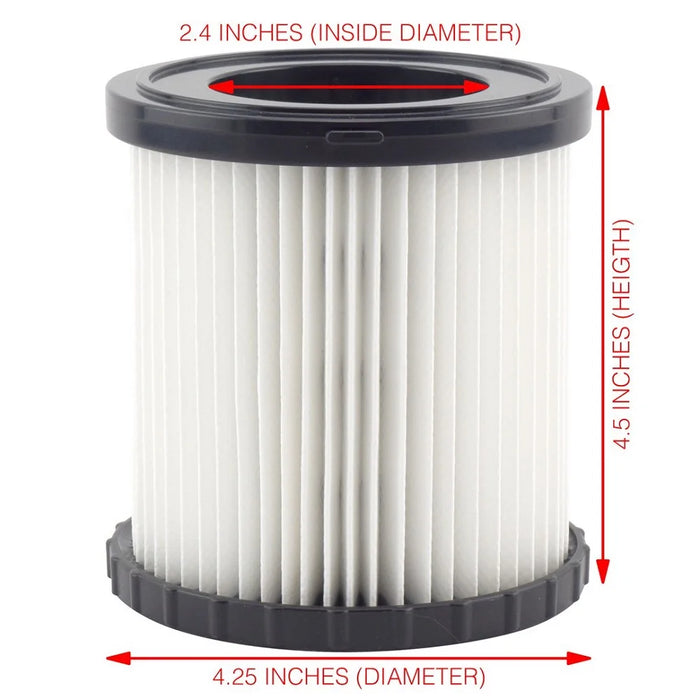 2 Pack Cartridge Hepa Filters Replacement Part Dcv5801H Compatible With Dewalt Dcv580 & Dcv581H Wet Dry Vacuums