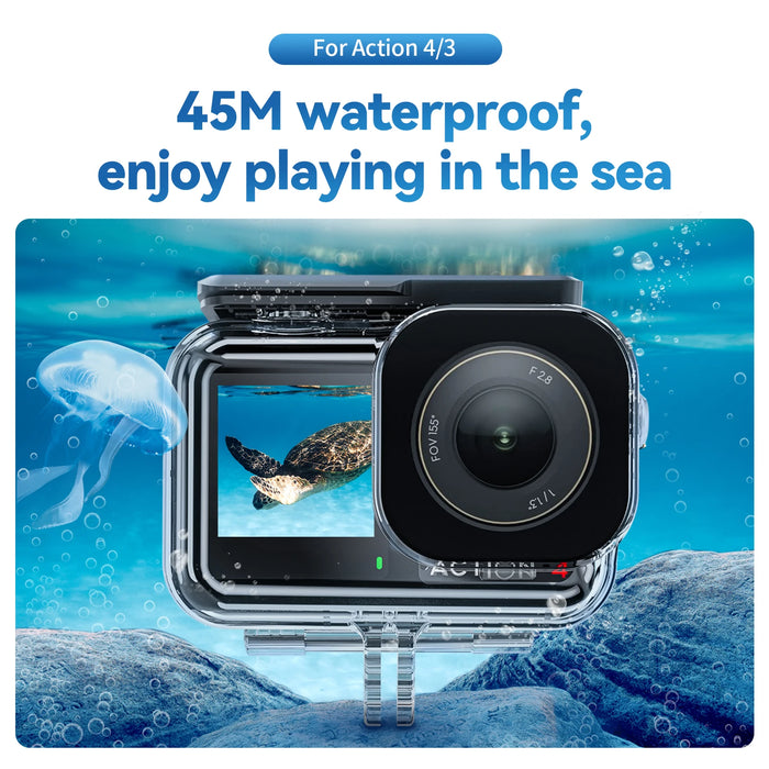 Waterproof Case For Dji Osmo Action Underwater Diving Housing Cover For 3 4 5Pro Action Camera Accessory