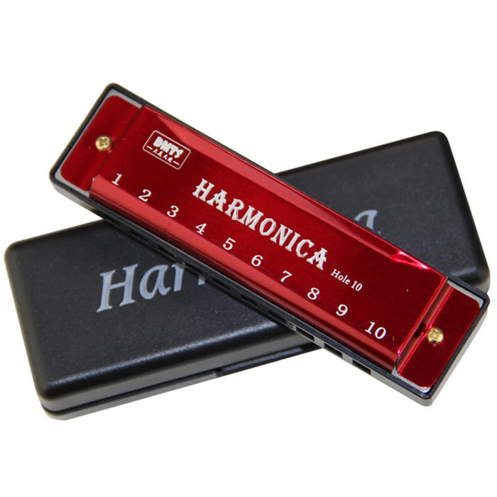 10 Hole Diatonic Harmonica In C With Case