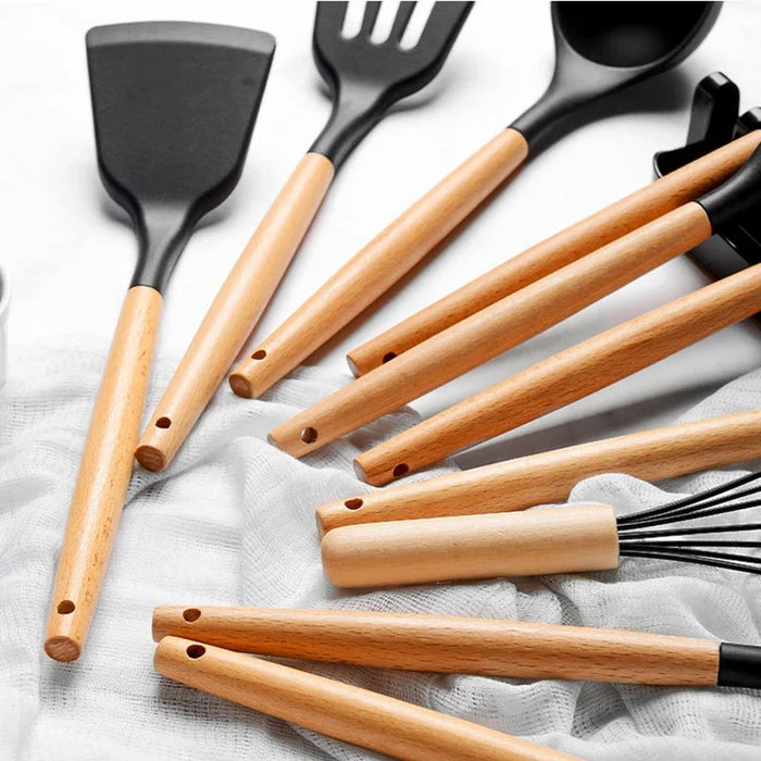13 Piece Non Stick Silicone Kitchen Utensil Set