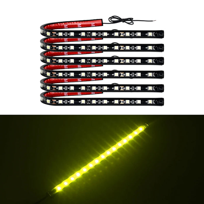 6Pcs Led Underbody Light For Car 12V Flexible Auto Decorative Atmosphere Lamp Drl