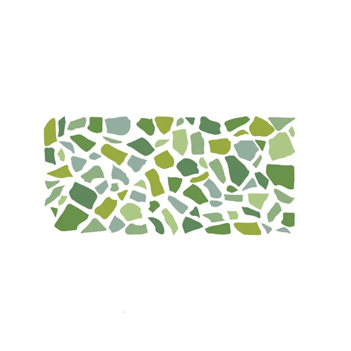 Green Terrazzo Pattern Wall Decals For Living Room Or Bedroom