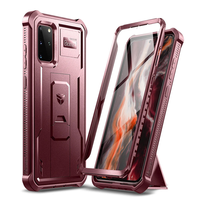 For Samsung Galaxy S20+ 5G 6.2 Inch With Built In Screen Protector Heavy Duty Protection Shockproof Kickstand Case