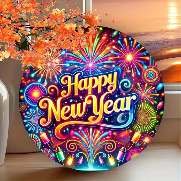 2D Aluminum Tin Sign Festive Wall Art For Home Window Garden Bar & Office