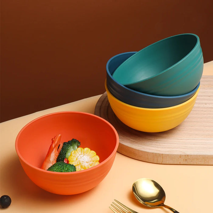 4 / 8 Piece Reusable Pp Bowl Set For Family Kitchen Restaurant Picnic Camping