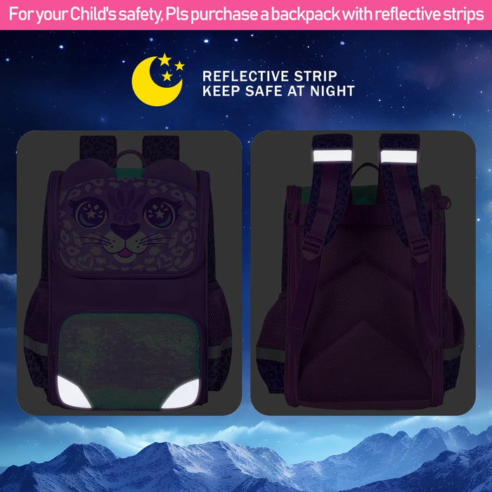 3 Piece Unicorn Dinosaur Backpack Set For Kids 15 Inch Bookbag With Lunch Box