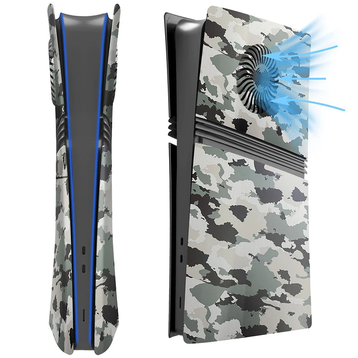 For Ps5 Pro Cover Face Plate Replacement Shell Anti-Scratch Faceplate With Cooling Vent For Ps5 Pro Disc / Digital Edition Console