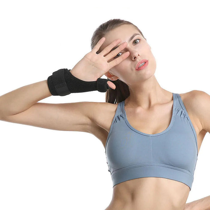 Sport Wrist Thumbs Guard With Plate Support Injury Recovery Wrap