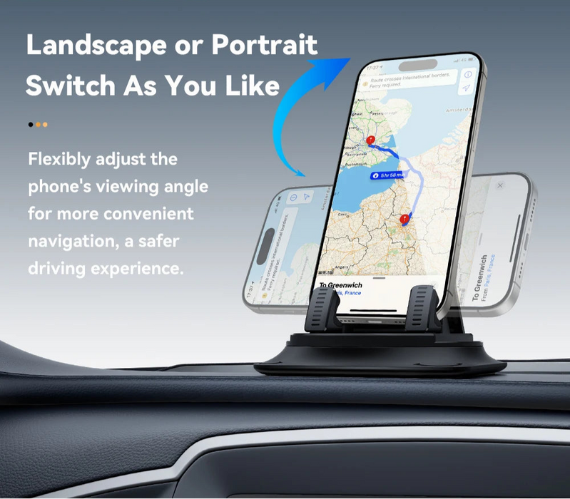 Anti-Slip Car Silicone Holder 360 Degree Car Dashboard Stand Cell Phone Mount For Iphone Samsung Xiaomi Huawei Universal