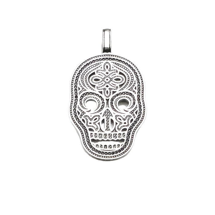 925 Sterling Silver Skull Mask Pendant Rebel Street Jewelry For Men & Women