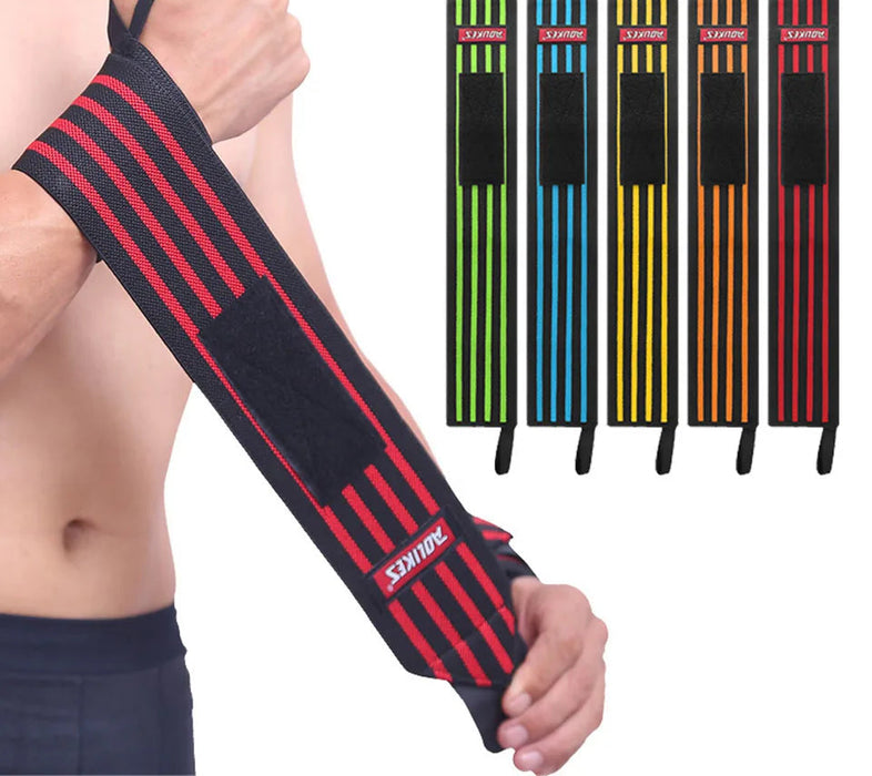 Pair of Weight Lifting Wrist Support Straps Gym Training Brace