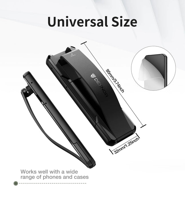 Portable Slim Grip With Telescopic Finger Kickstand 2-In-1 Cell Phone Straps Adhesive Loop Finger Holder