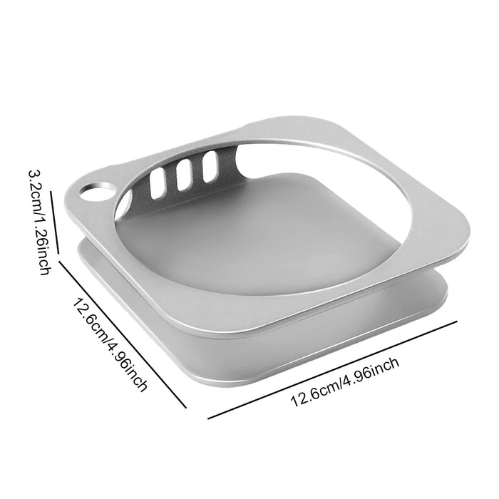 Desktop Stand For Mac Mini M4 / M4 Pro Desktop Holder Heat Dissipation Aluminum Mount Dock Cooling Holder Desktop Accessories