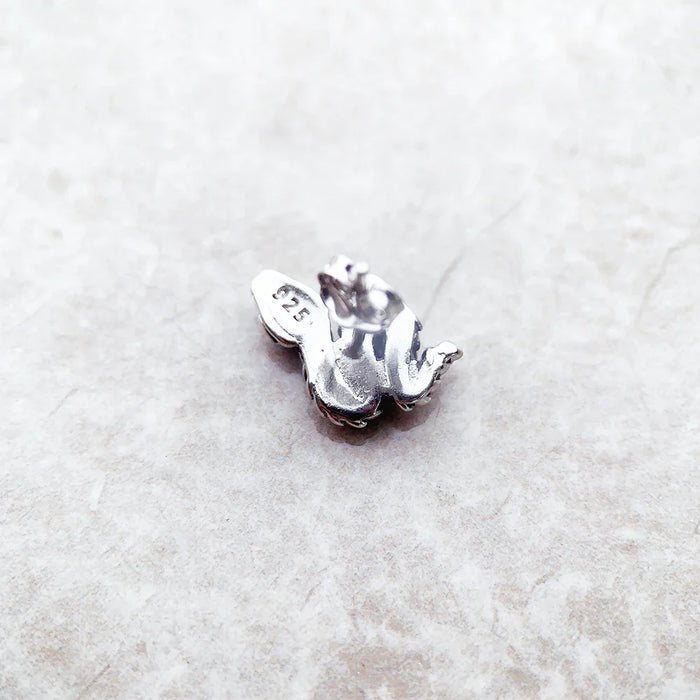 925 Sterling Silver Blackened Snake Ear Studs