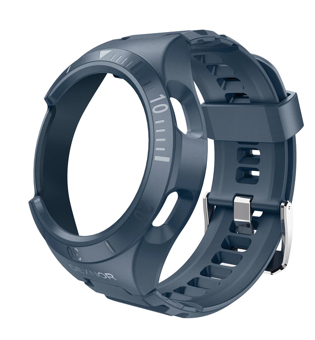 For Samsung Galaxy Watch 4 Classic 46Mm Adjustable Watch Band Rugged Grade Shockproof Uni-Body Design Case