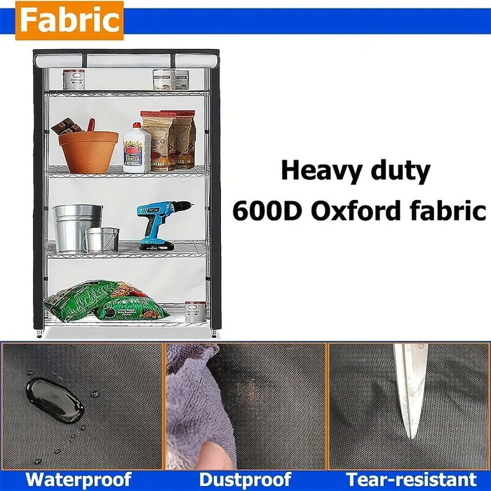 Waterproof Shelf Cover For Heavy Duty Storage Units 48 X 18 X 72 Inch