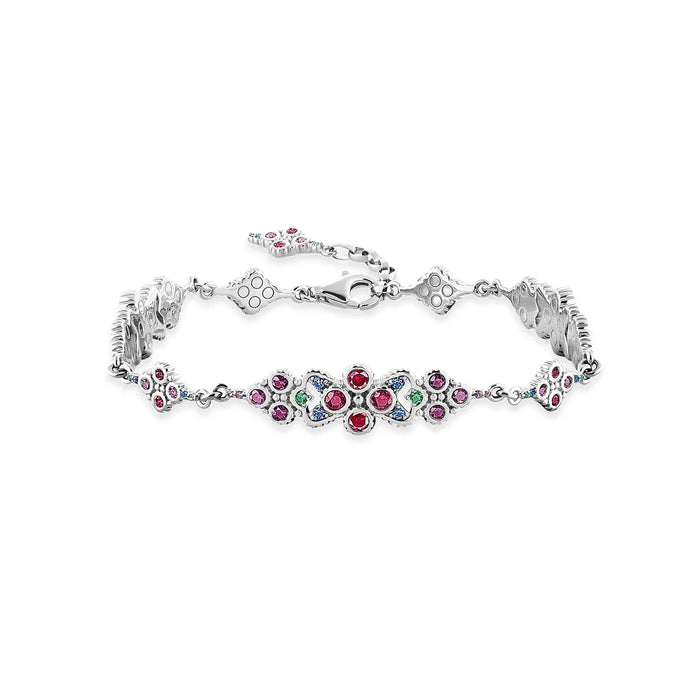 925 Sterling Silver Royal Victorian Bracelet Chain With Ornate Design For Women