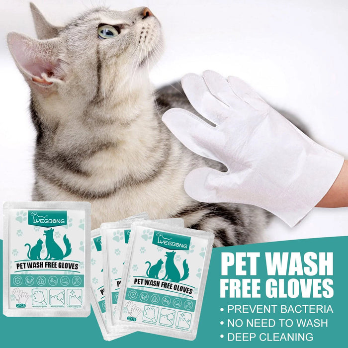 Easy Pet Grooming Gloves For Cats & Dogs Ideal For Bathing & Drying