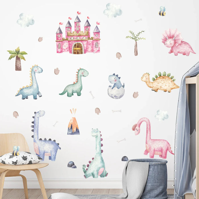 Waterproof Dinosaur Wall Stickers For Kids Room Decor