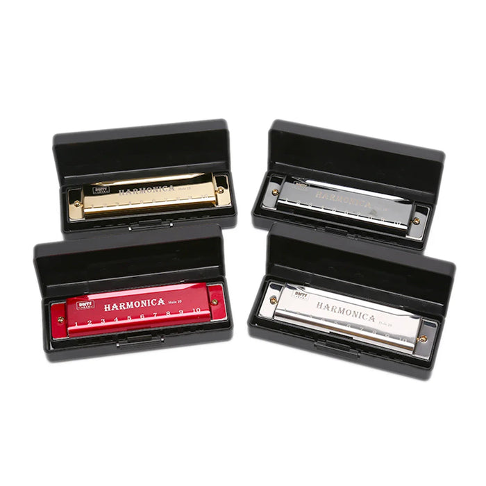 10 Hole Diatonic Harmonica In C With Case