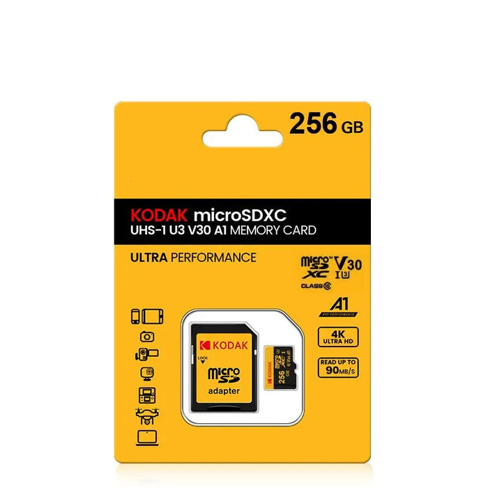 Kodak 512gb Micro Sd Card Class10 U3 90mb/s 4k Hd 32gb To 128gb USB Reader Compatible