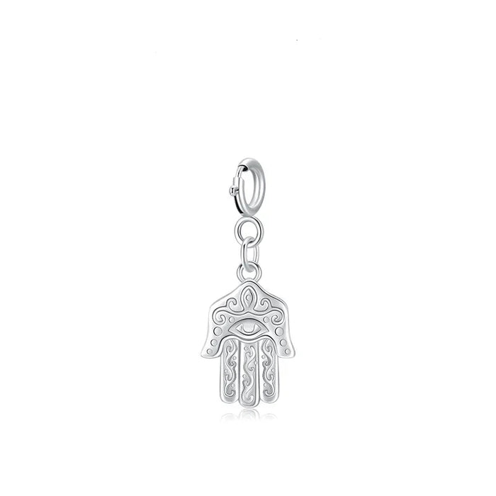 925 Sterling Silver Hamsa Pendant For Women Bracelets & Necklaces