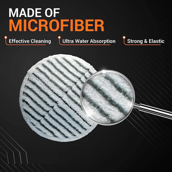 4 Pack s Deep Clean Spinwave Mop Pad For Bissell 2124 2039A Hard Floor Mop Cleaners 2 Soft + 2 Scrubby